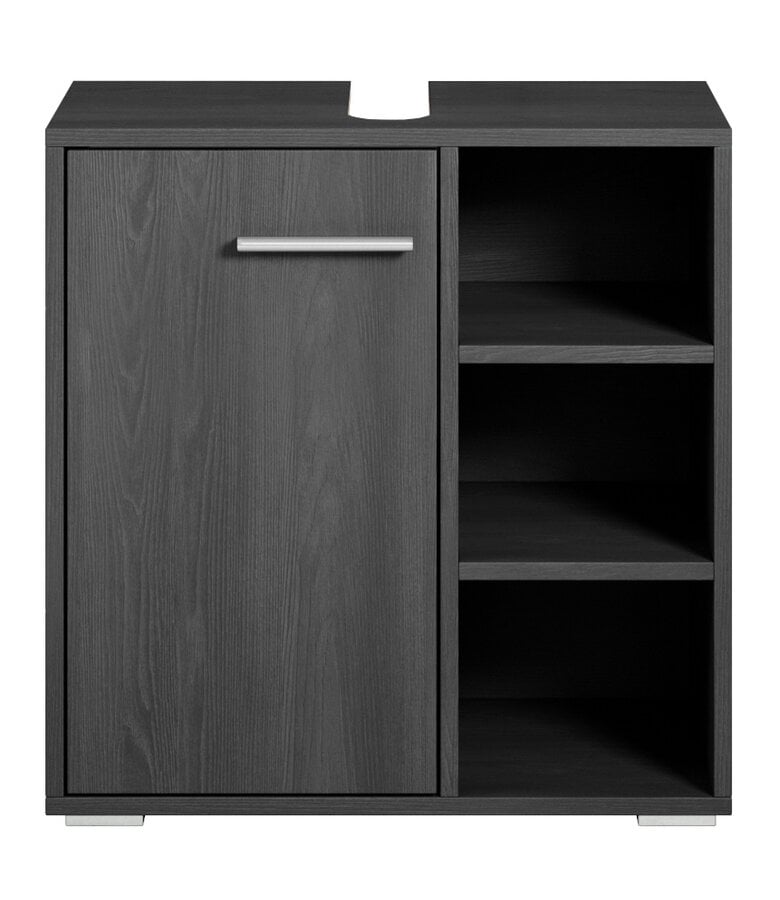 Badplaats Wastafelkast Neptunus 60 X 28 X 60 Cm - Zwart Houtnerf