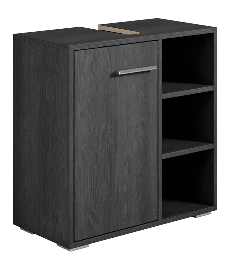 badplaats Wastafelkast Neptunus 60 x 28 x 60 cm - zwart houtnerf