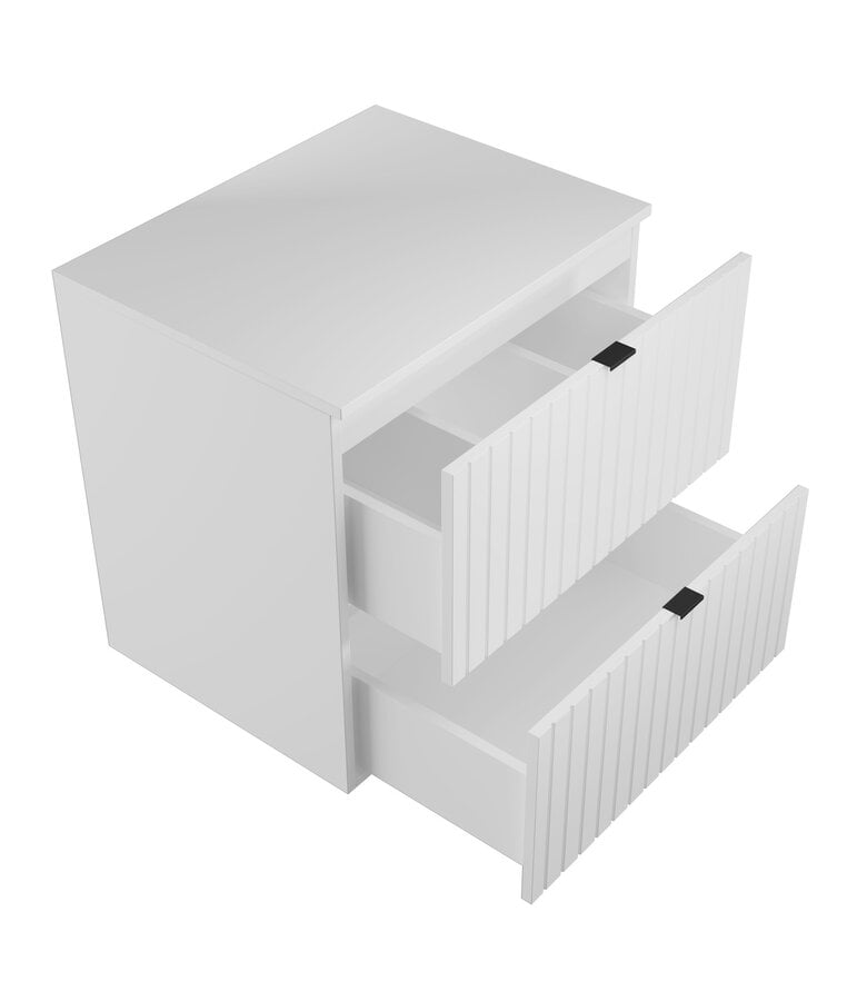 Badplaats Wastafelkast Nile 60 X 47 X 61 Cm - Mat Wit