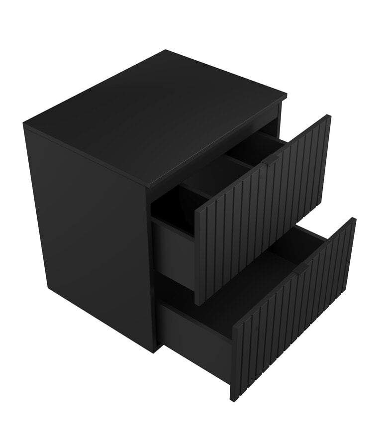 Badplaats Wastafelkast Nile 60 X 47 X 61 Cm - Mat Zwart