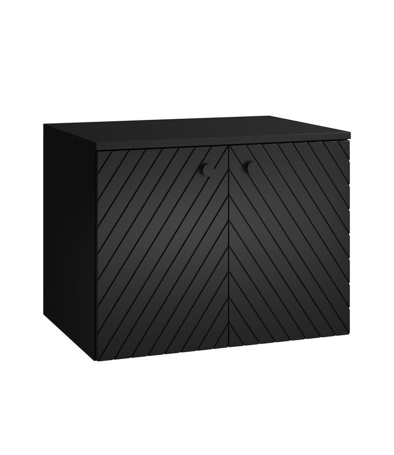 badplaats Wastafelkast Orlando 60 x 44 x 46 cm - mat zwart