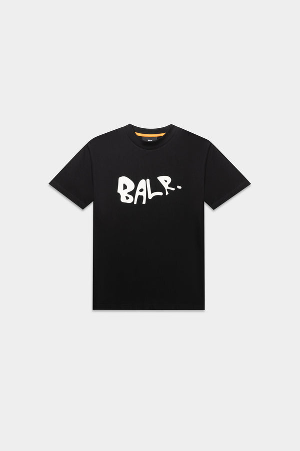 balr. BALR. Logo graffiti Box Fit T-shirt Jet Black