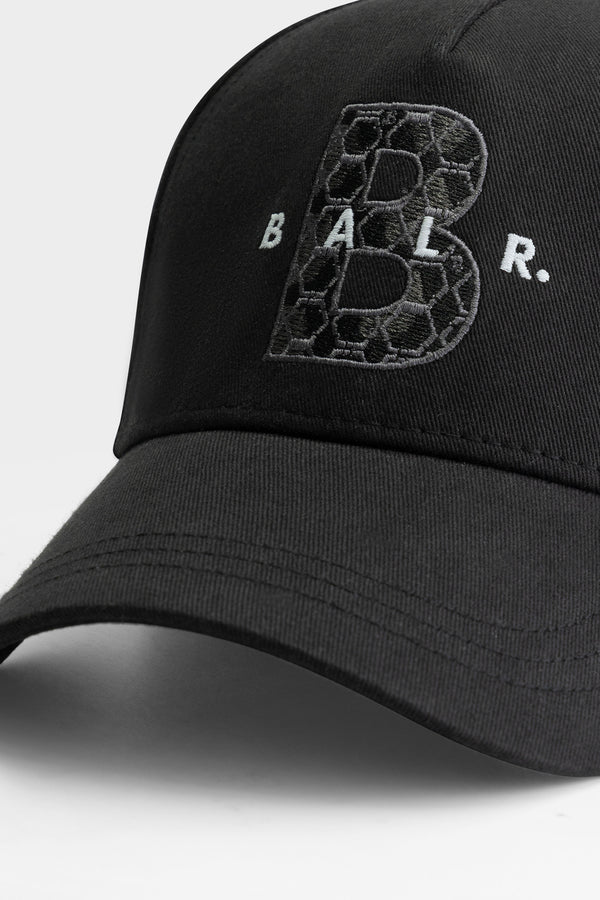 Balr. BALR. Monogram Cotton Cap Jet Black