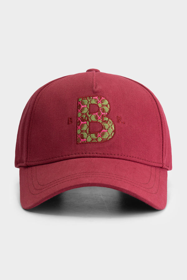 balr. BALR. Monogram Cotton Cap Tibetian Red