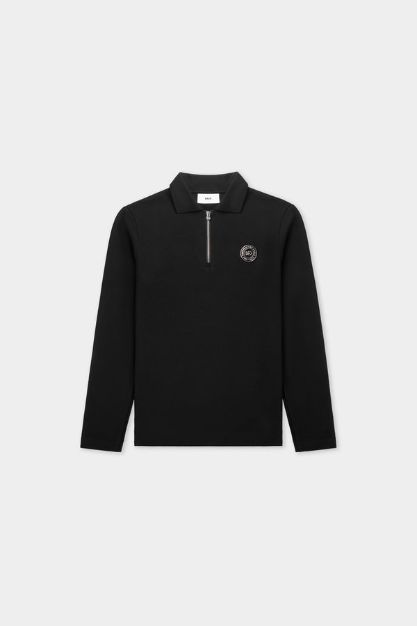 balr. BALR. X FIVE Longsleeve Polo Jet Black