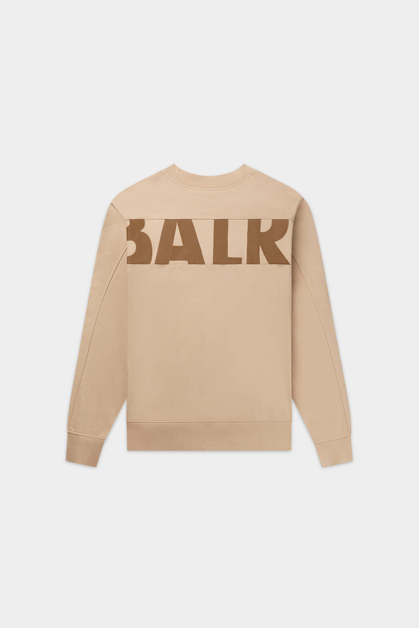 Balr. Game Day Box Fit Crewneck Sesame