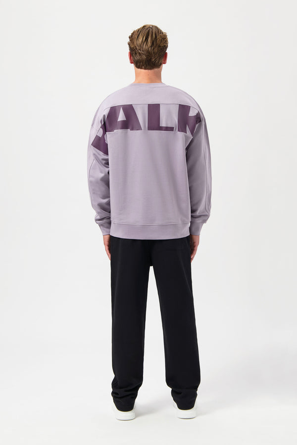 Balr. Game Day Box Fit Crewneck Ultimate Grape