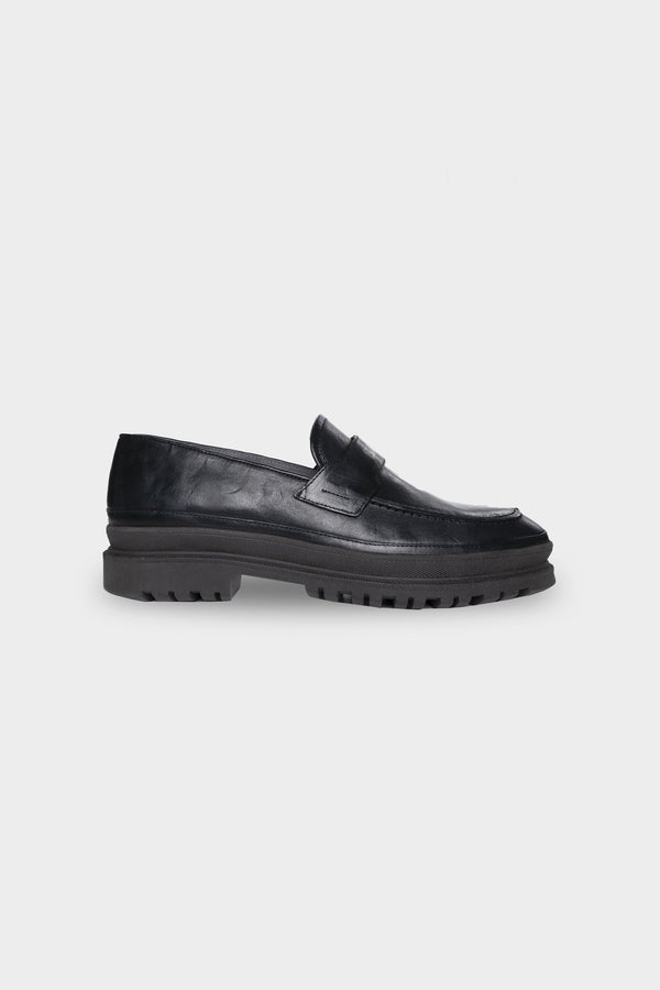 balr. Hero Leather Loafer Jet Black