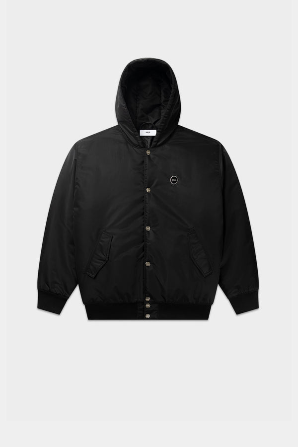balr. Hex Badge Capuchon Bomberjack Jet Black