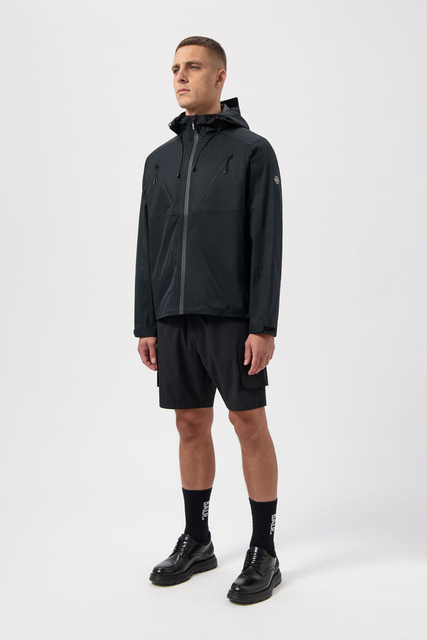 Balr. Hex Badge Rain Jacket Jet Black