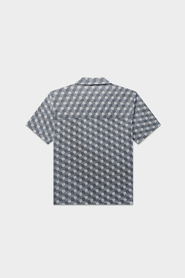 Balr. Hex Jacquard Box Shirt Indigo