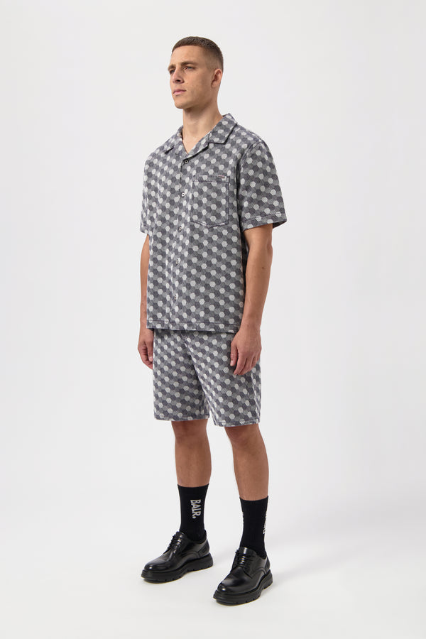 Balr. Hex Jacquard Box Shirt Indigo