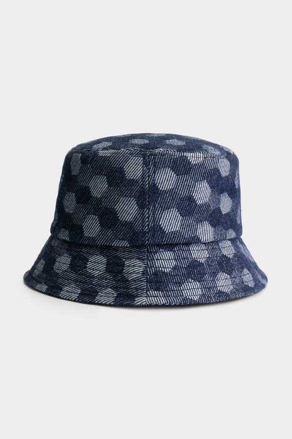 Balr. Hex Jacquard Bucket Hat Indigo