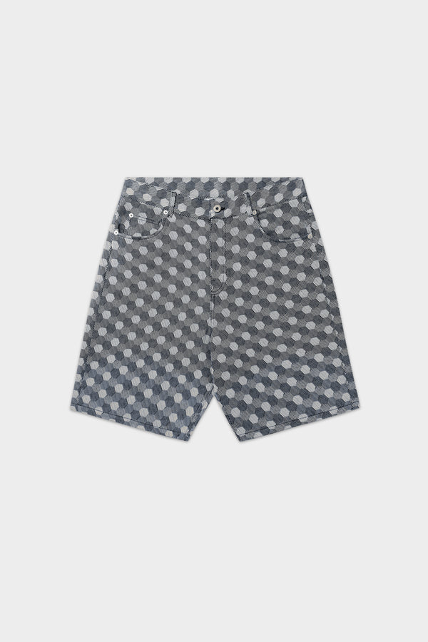 balr. Hex Jacquard Relaxed Shorts Indigo