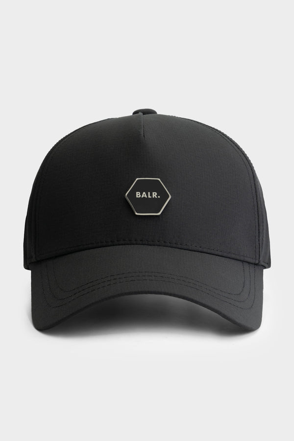 balr. Hexline Badge Classic Cap Jet Black