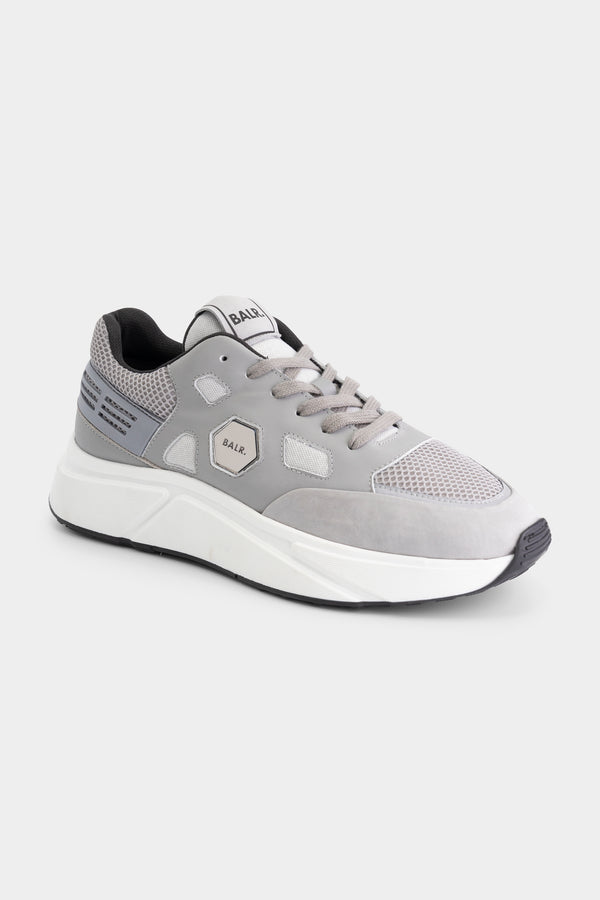 Balr. Hexline Mesh Runner Lt Grey