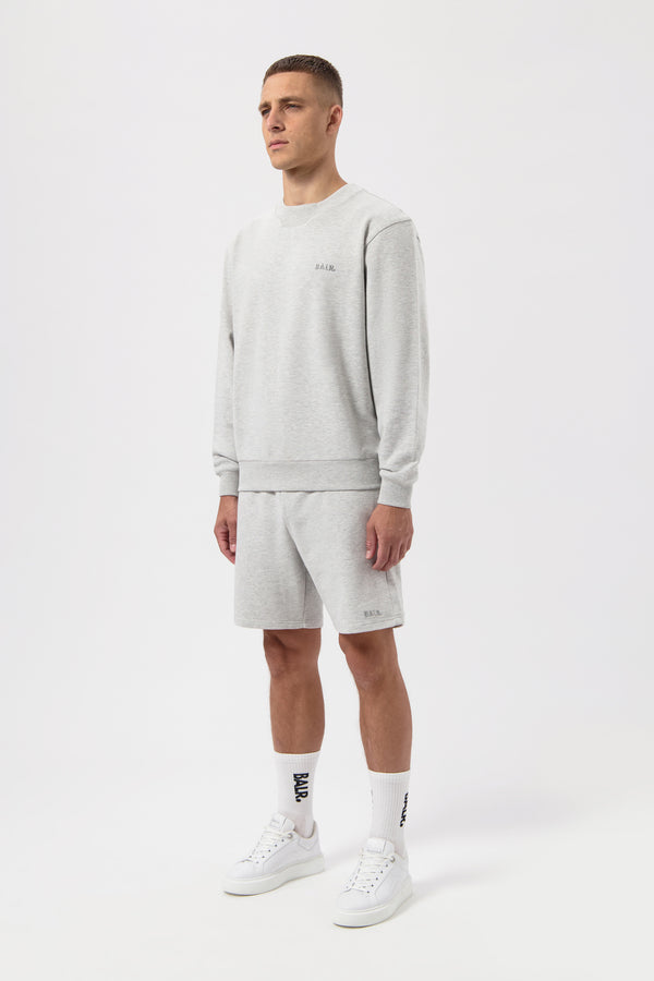 Balr. Logo Crewneck Lt Grey Melange