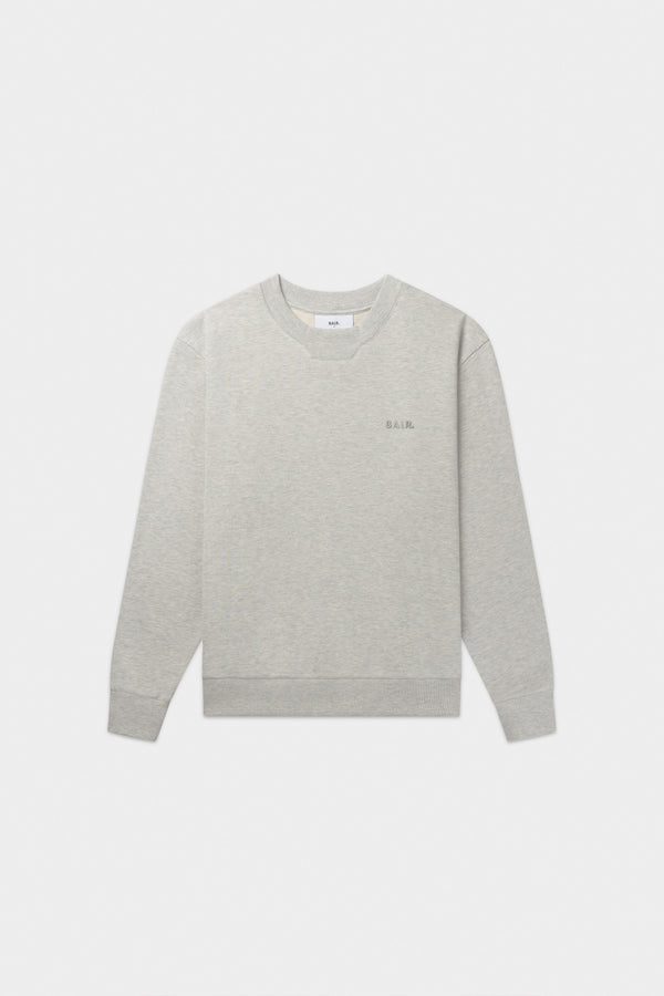 balr. Logo Crewneck Lt Grey Melange