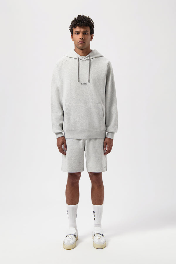Balr. Logo Hoodie Lt Grey Melange