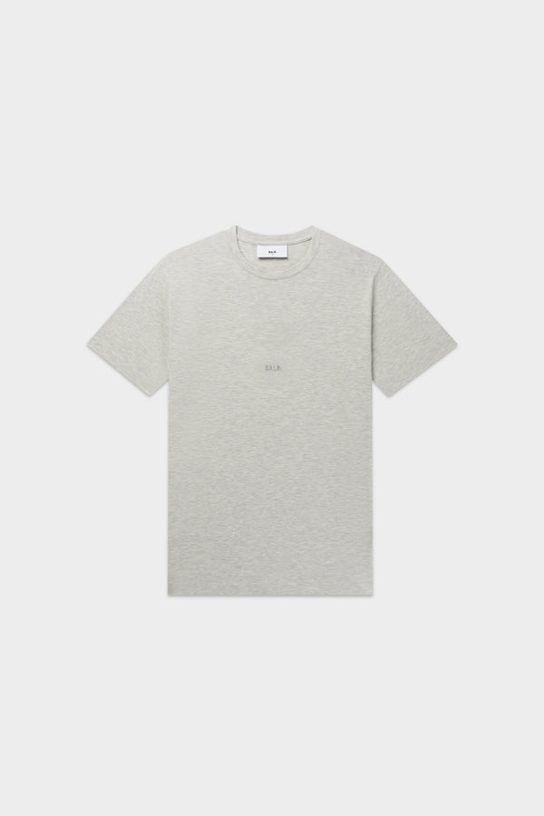 balr. Logo Slim T-Shirt Lt Grey Melange