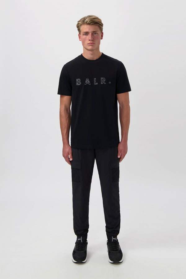 Balr. BALR. Monogram Embro Regular Fit T-Shirt Jet Black/Phantom
