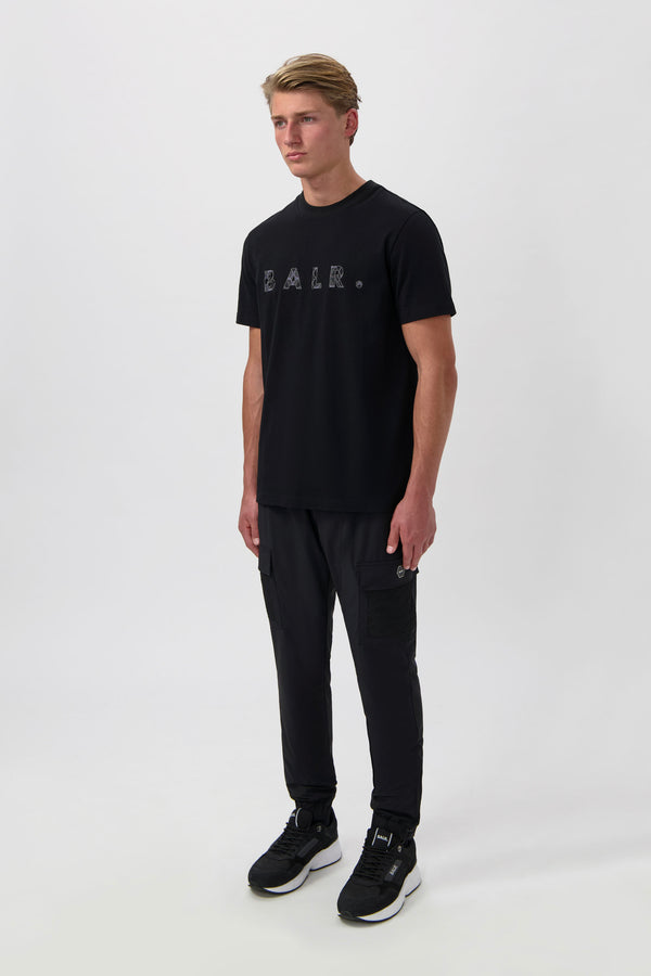 Balr. BALR. Monogram Embro Regular Fit T-Shirt Jet Black/Phantom