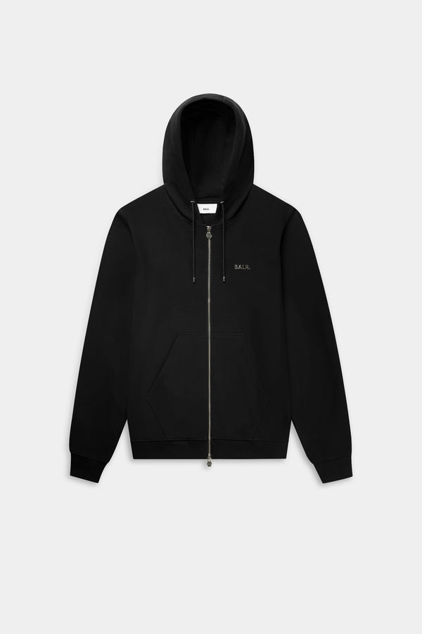 balr. Q-Series Regular Fit Zip hoodie Jet Black