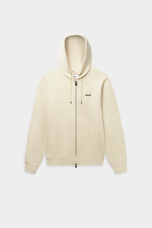 balr. Q-Series Regular Fit Zip hoodie White Swan