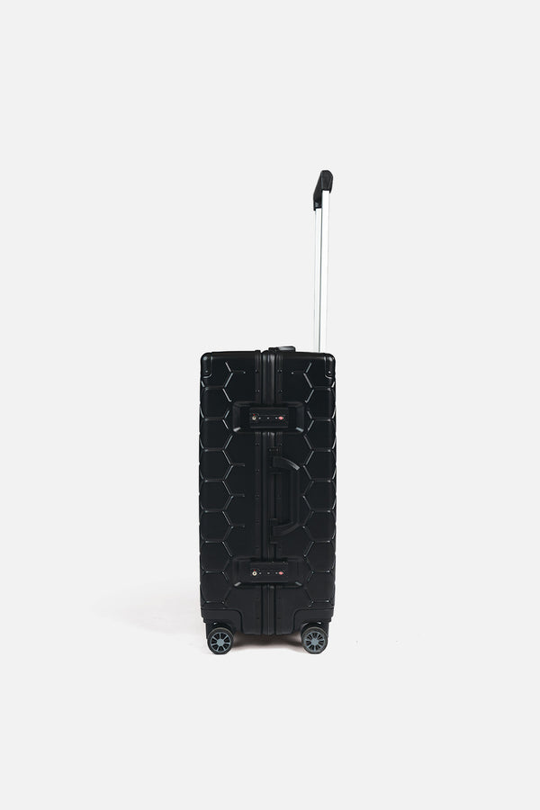 Balr. Romeo Embossed Hexagon Suitcase Jet Black