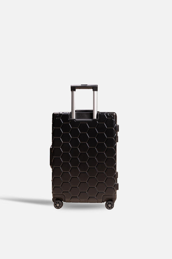 Balr. Romeo Embossed Hexagon Suitcase Jet Black