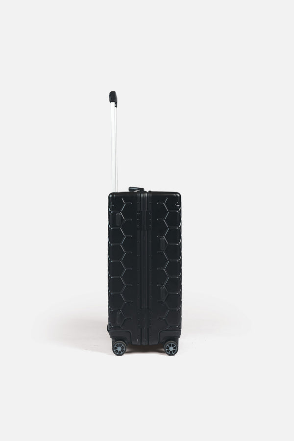 Balr. Romeo Embossed Hexagon Suitcase Jet Black