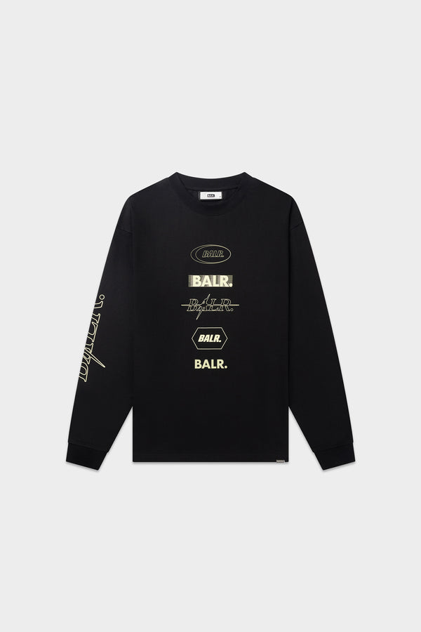 balr. Tags LS T-Shirt Jet Black