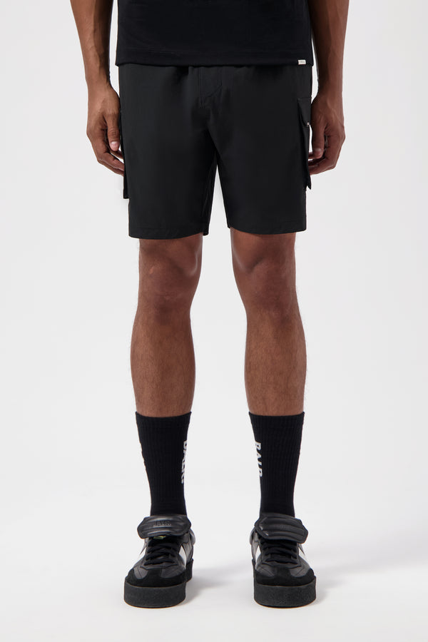 Balr. Tech Cargo Shorts Jet Black