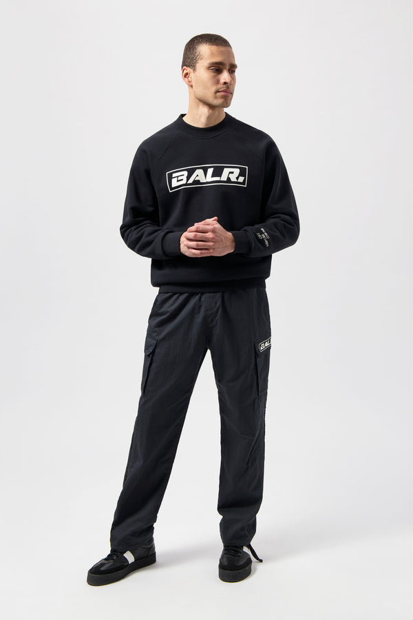 Balr. The Club Box Fit Crewneck Jet Black