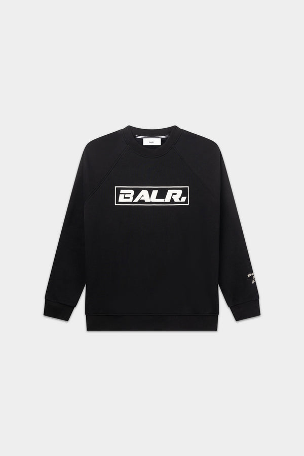 balr. The Club Box Fit Crewneck Jet Black