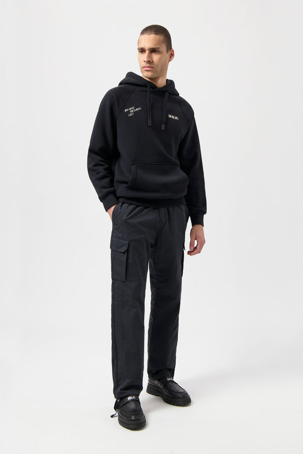 Balr. The Club Box Fit Hoodie Jet Black