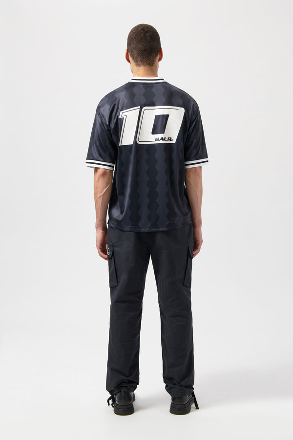 Balr. The Club Box Fit Jersey Anthracite/Jet Black