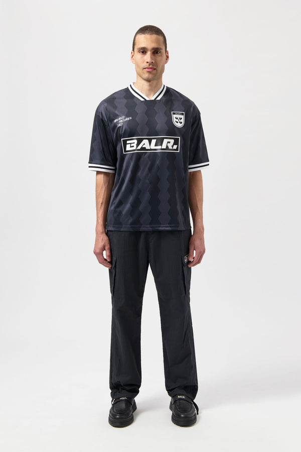 Balr. The Club Box Fit Jersey Anthracite/Jet Black