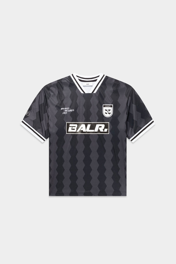 balr. The Club Box Fit Jersey Anthracite/Jet Black