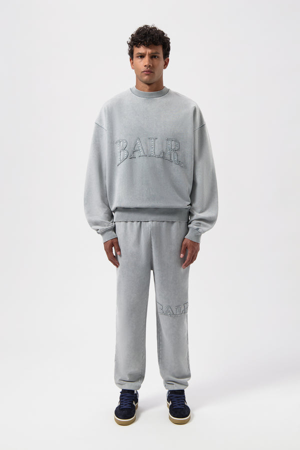 Balr. Urban Washed Box Crewneck Dove Grey