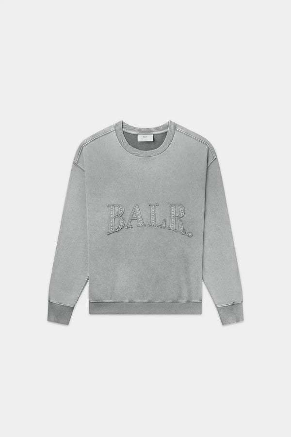 balr. Urban Washed Box Crewneck Dove Grey