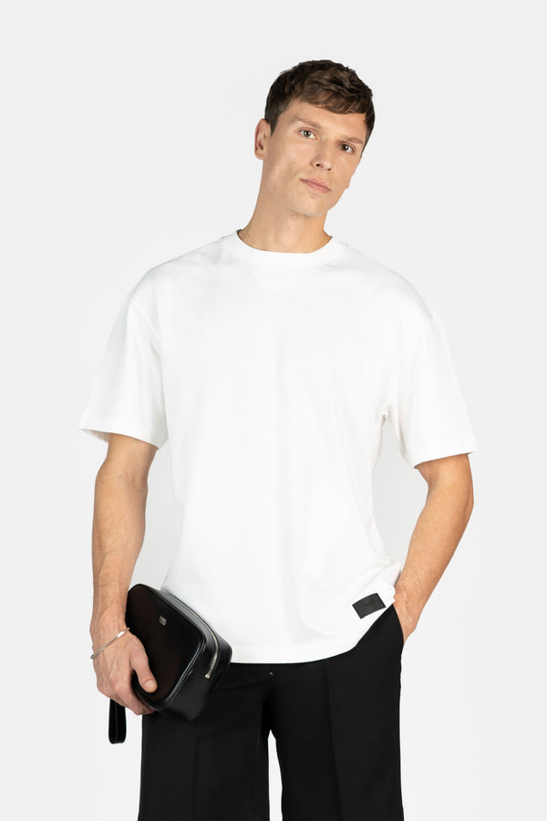 Balr. BALRXI Box Fit Silk Blend T-shirt Bright White