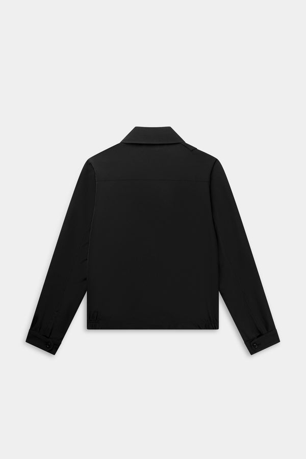 Balr. BALRXI Regular Fit Stretch Bomber Jacket Jet Black