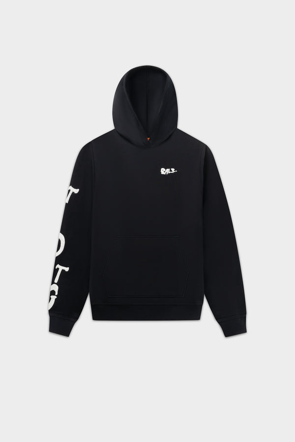 balr. Game of the Gods Graffiti Box Fit Hoodie Jet Black