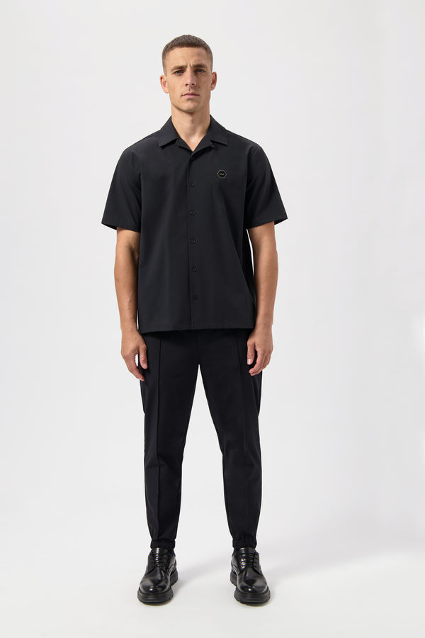 Balr. Hex-Series Relaxed Korte Mouwen Overshirt Jet Black