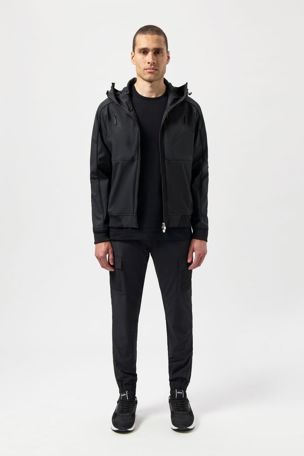 Balr. Hexline Regular Fit Soft Shell Jacket Jet Black