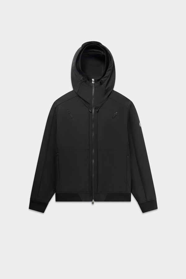 balr. Hexline Regular Fit Soft Shell Jacket Jet Black