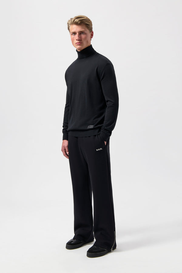 Balr. Q-Series Regular Fit Fine Knit Turtleneck Jet Black