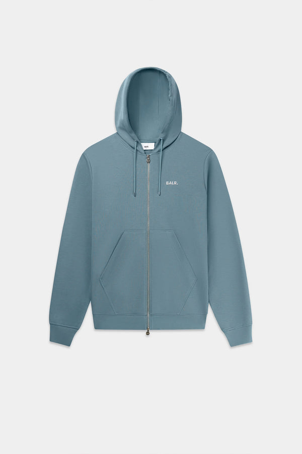 balr. Q-Series Regular Fit Zip Through Hoodie Goblin Blue