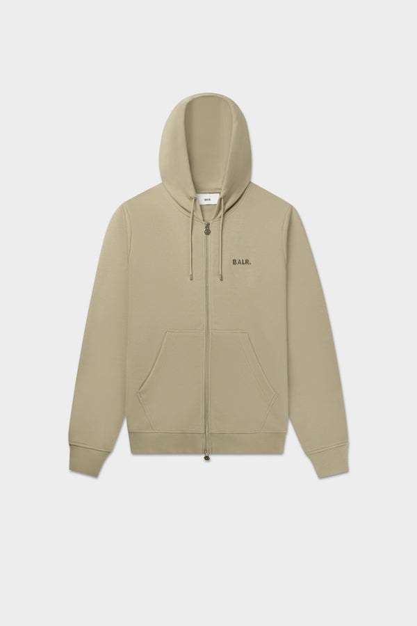 balr. Q-Series Regular Fit Zip Through Hoodie Seneca Grey